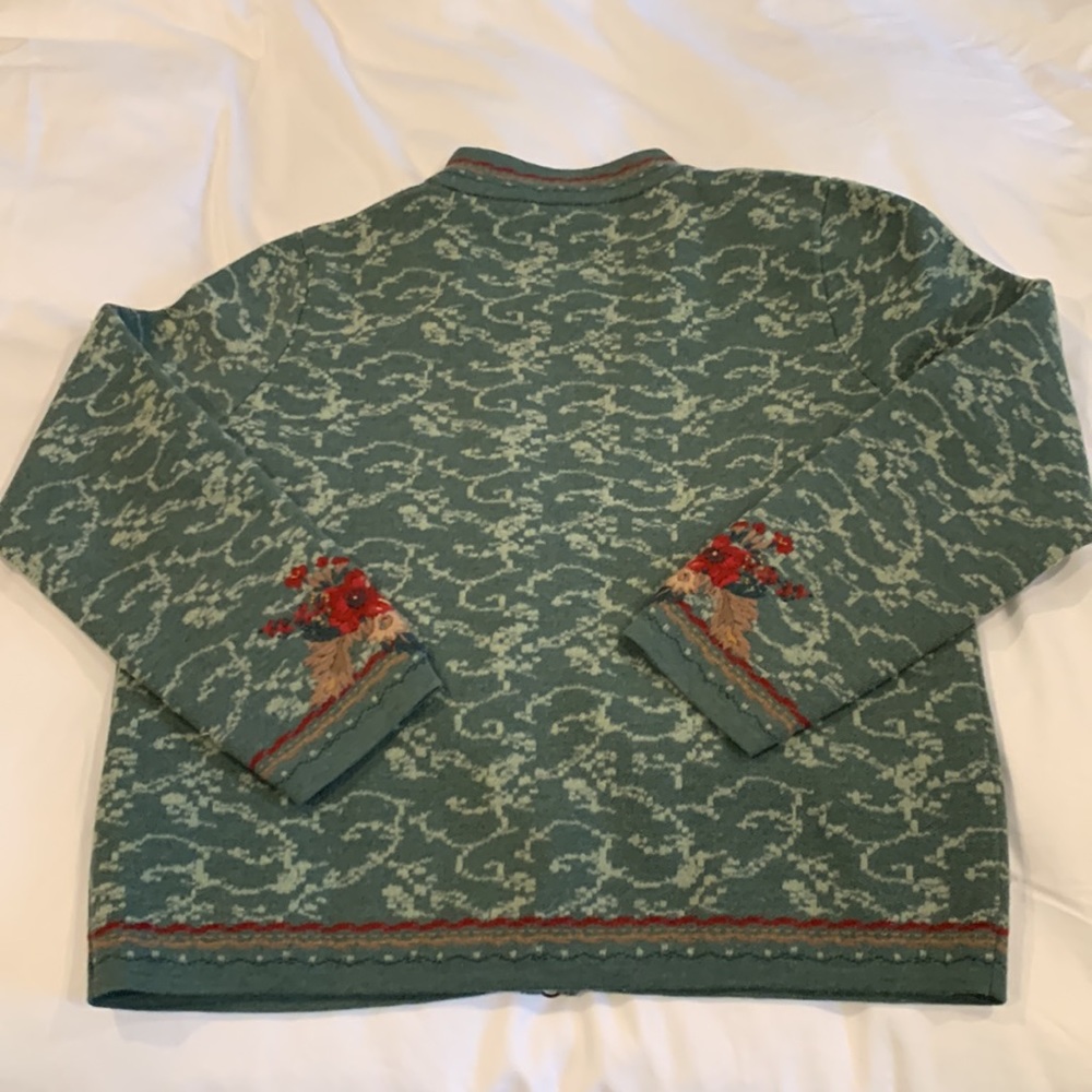 Pendleton | Fully Lined Green Embroidered Vintage… - image 7